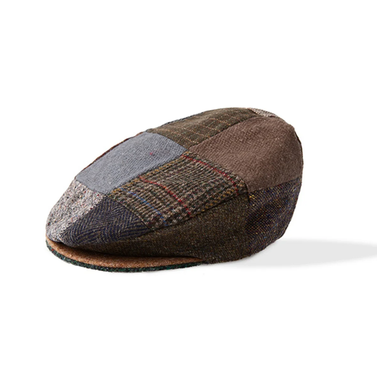 Irish Vintage Style Patchwork Fishermans Cap by Boyne Valley Knitwear - Image 1 | Lily's Pad Studio