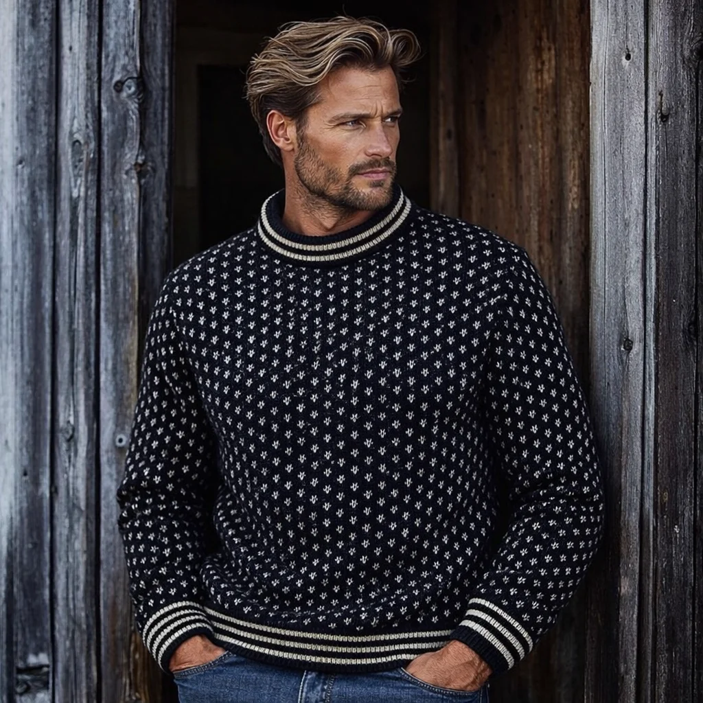 Island (Iceland) Original Norwegian Fisherman Sweater – 100% Norwegian Wool - Image 3 | Lily's Pad Studio