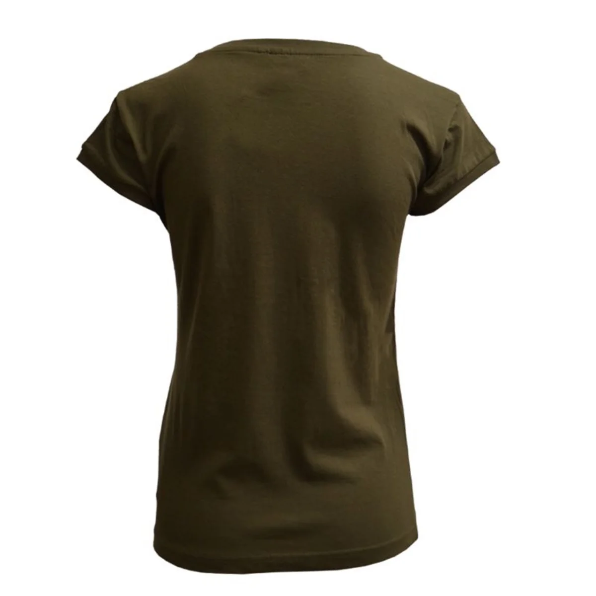 Khaki Ireland Celtic Knot V-Neck Ladies T-Shirt - Image 3 | Lily's Pad Studio