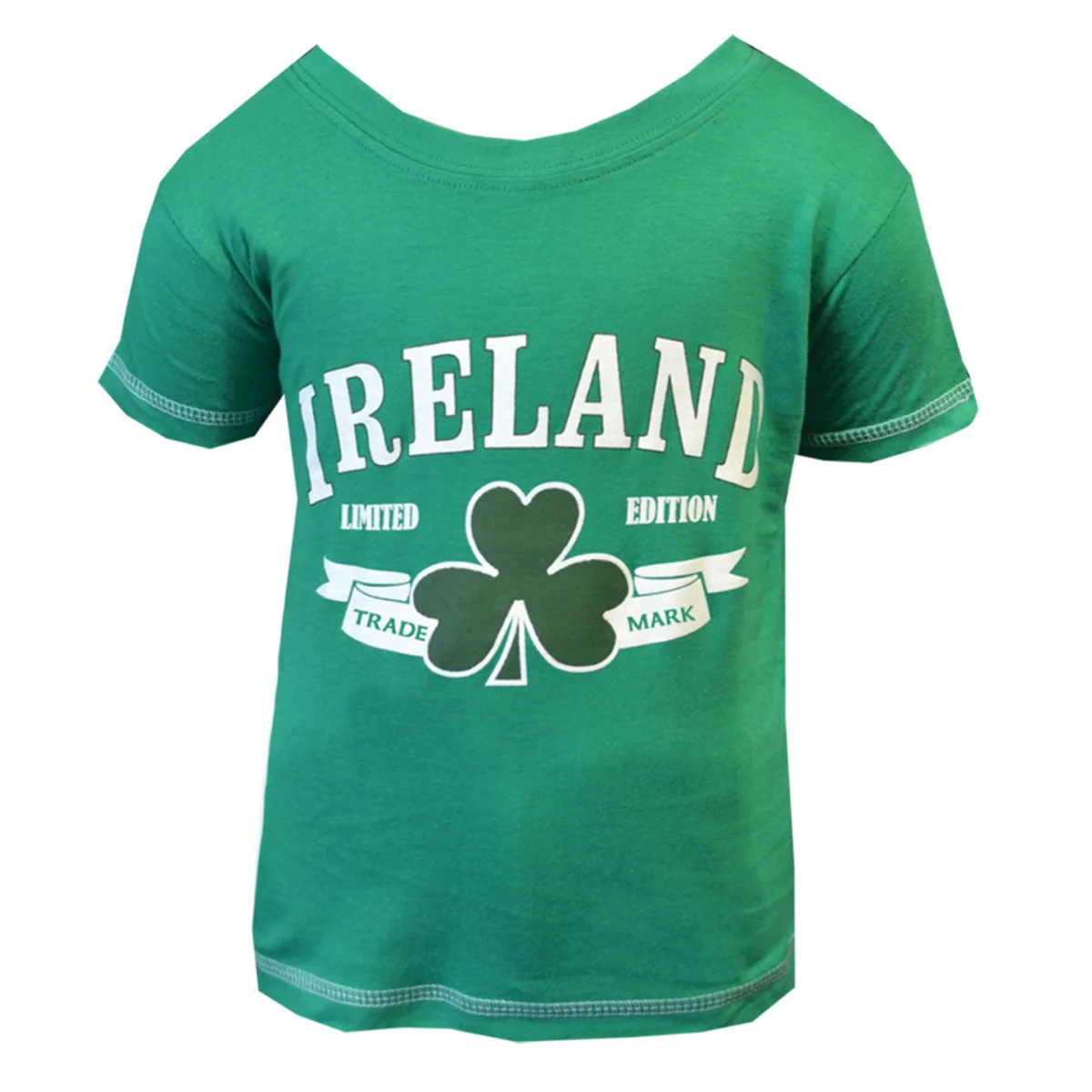 Kids Green Ireland Shamrock T-Shirt - Image 1 | Lily's Pad Studio