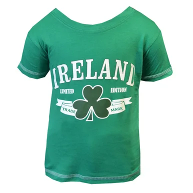Kids Green Ireland Shamrock T-Shirt - Image 2 | Lily's Pad Studio