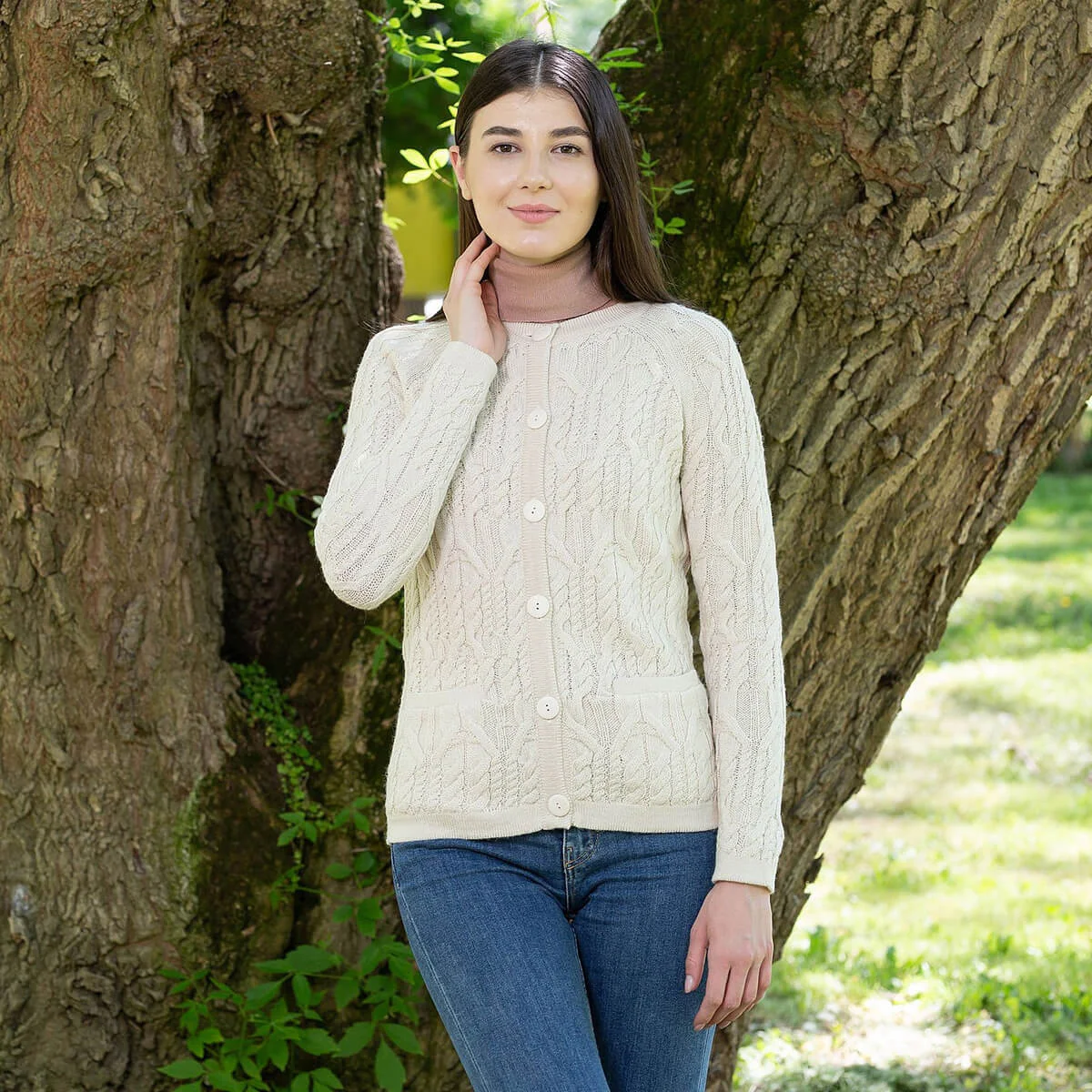 Ladies Button Cardigan - Image 1 | Lily's Pad Studio