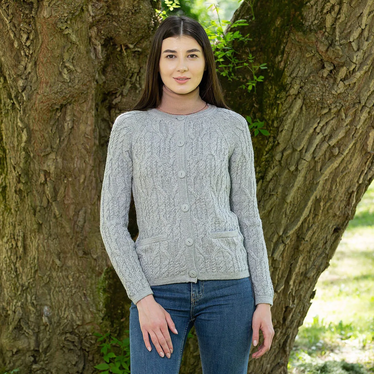 Ladies Button Cardigan - Image 4 | Lily's Pad Studio