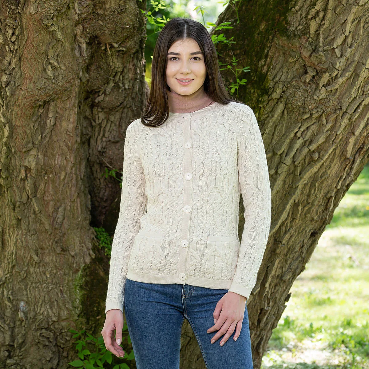 Ladies Button Cardigan - Image 5 | Lily's Pad Studio