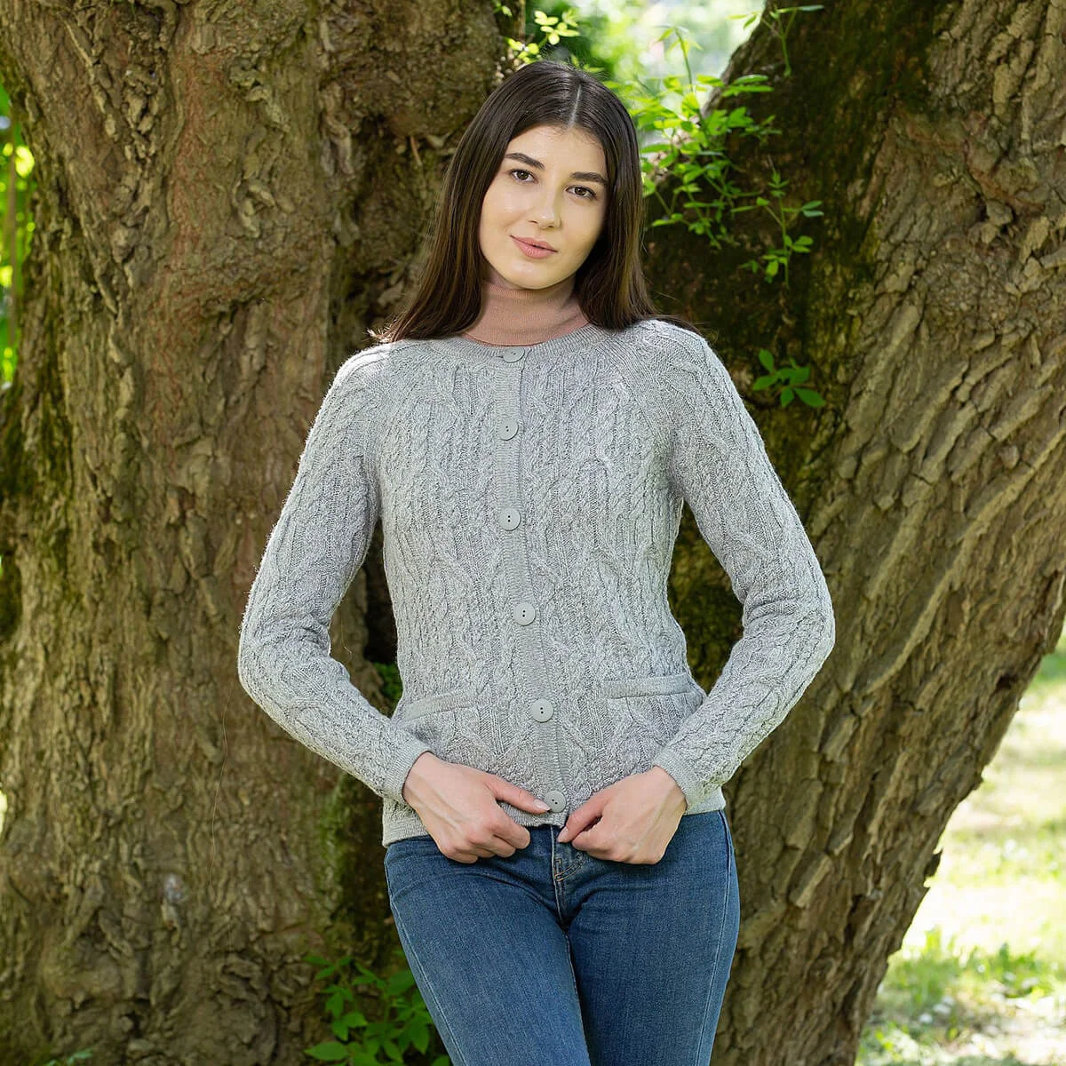 Ladies Button Cardigan - Image 6 | Lily's Pad Studio