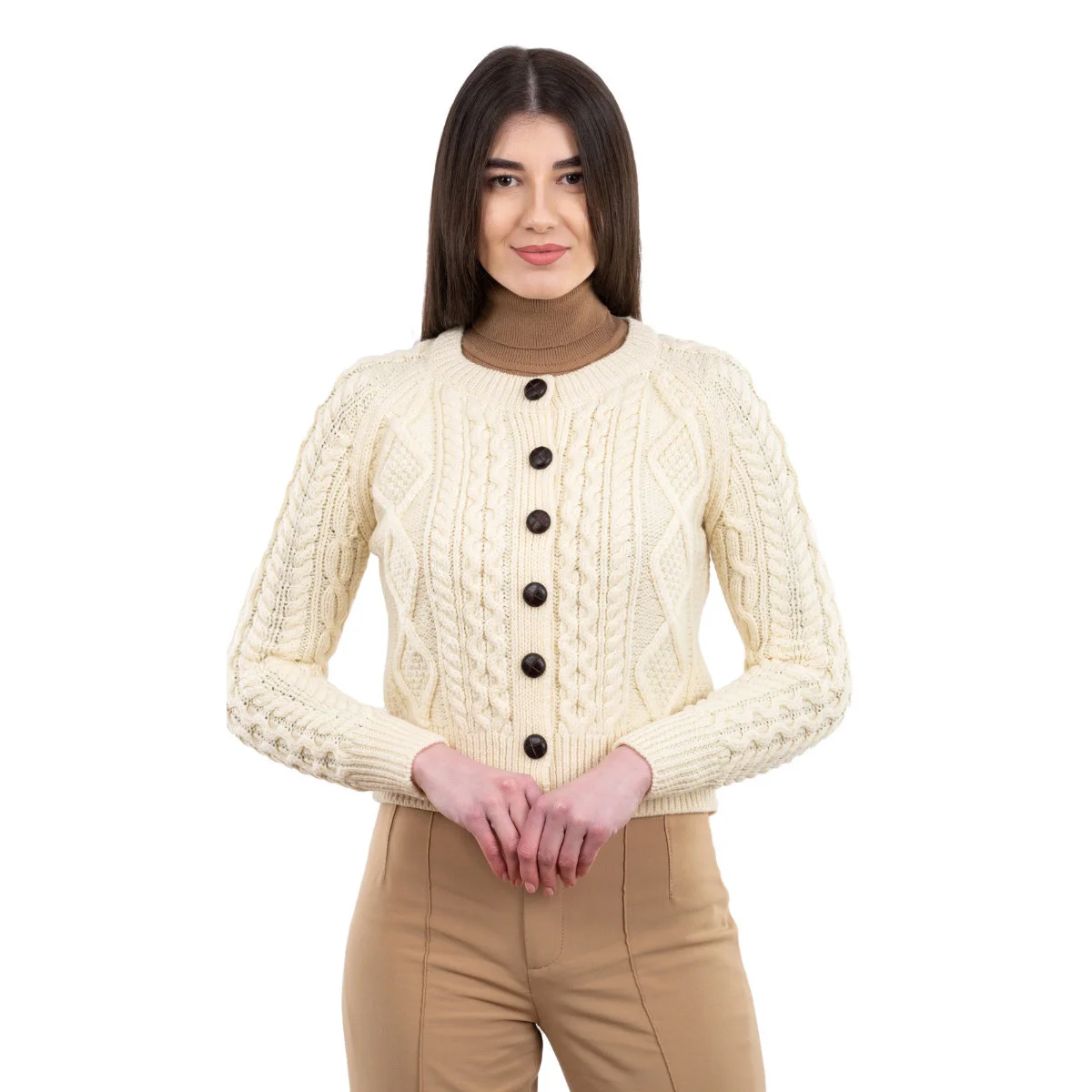 Ladies Cable Cardigan - Image 12 | Lily's Pad Studio