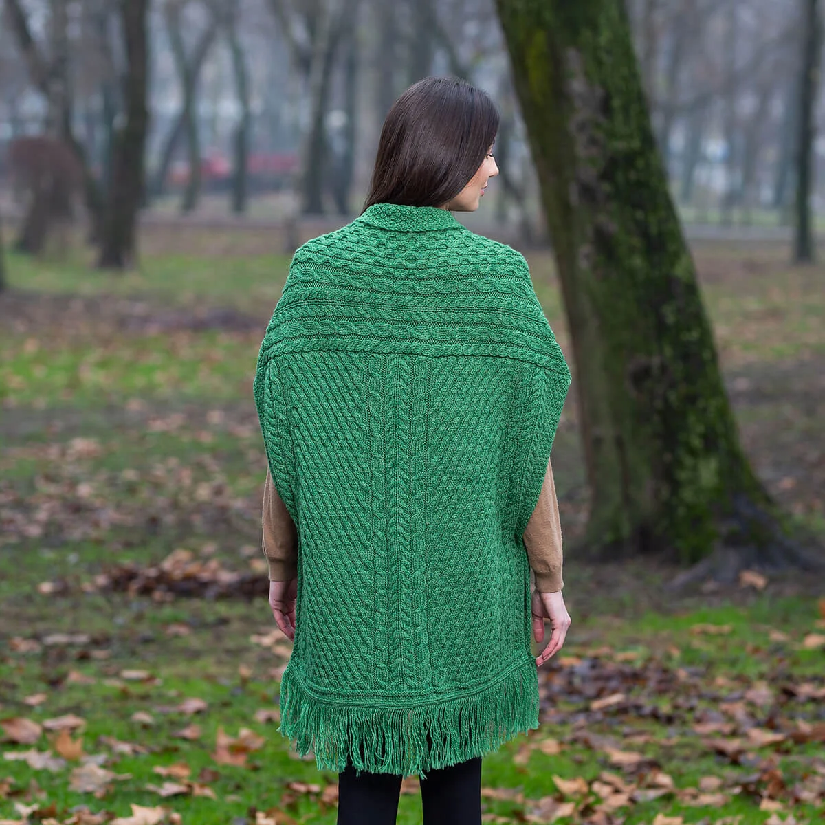 Ladies Irish Merino Pocket Shawl - Image 16 | Lily's Pad Studio