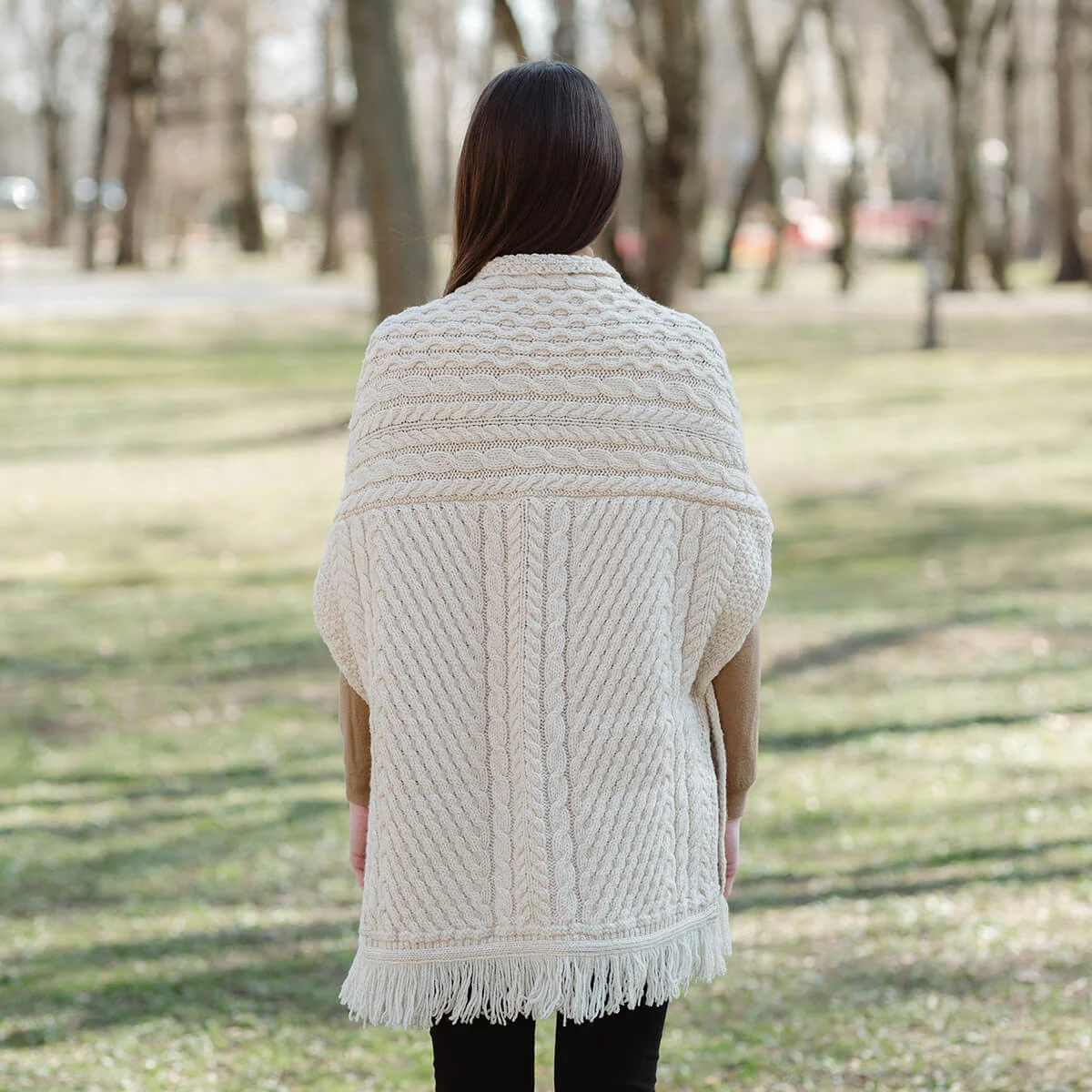 Ladies Irish Merino Pocket Shawl - Image 17 | Lily's Pad Studio