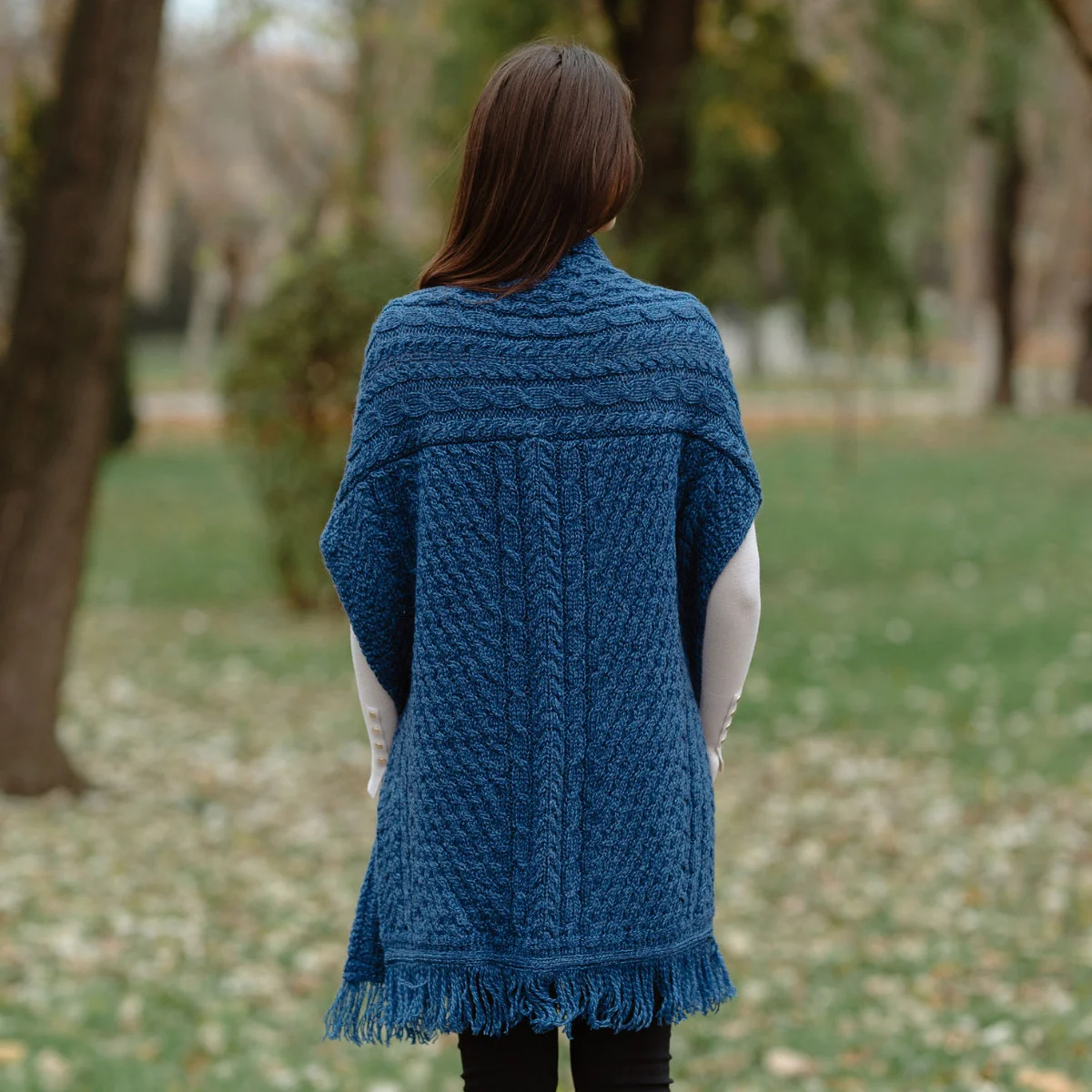 Ladies Irish Merino Pocket Shawl - Image 18 | Lily's Pad Studio