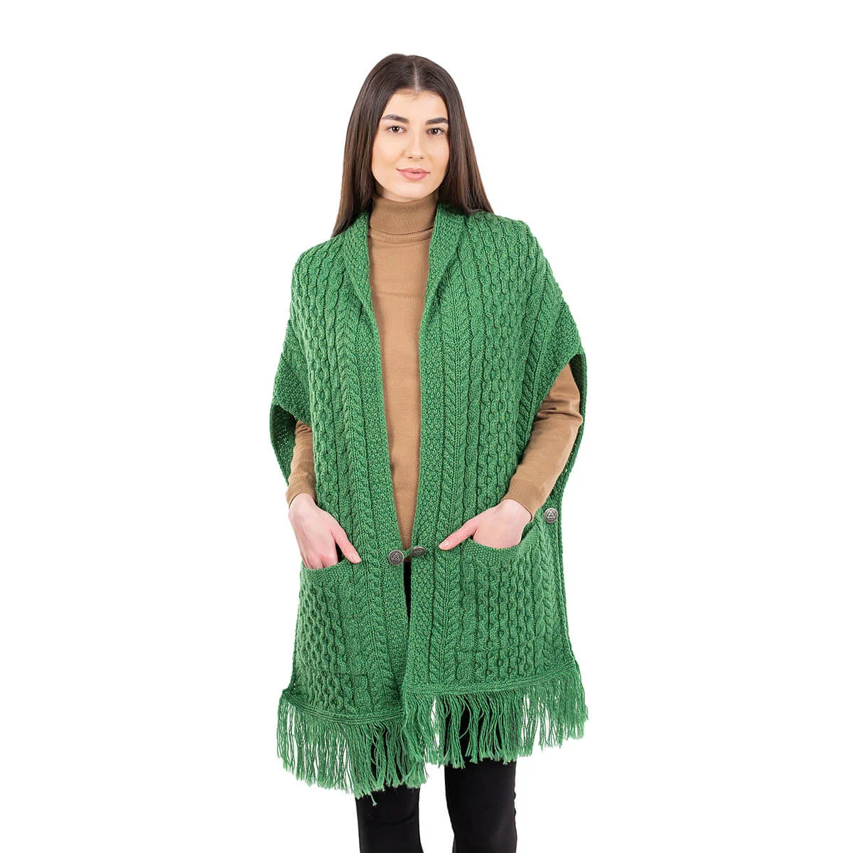 Ladies Irish Merino Pocket Shawl - Image 25 | Lily's Pad Studio
