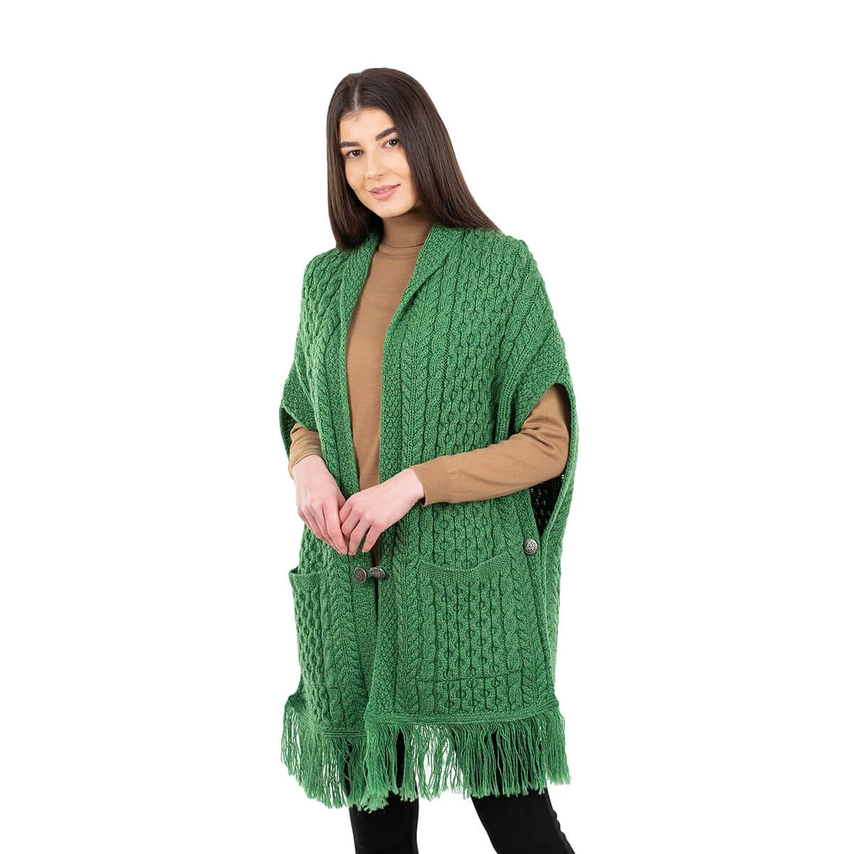 Ladies Irish Merino Pocket Shawl - Image 32 | Lily's Pad Studio