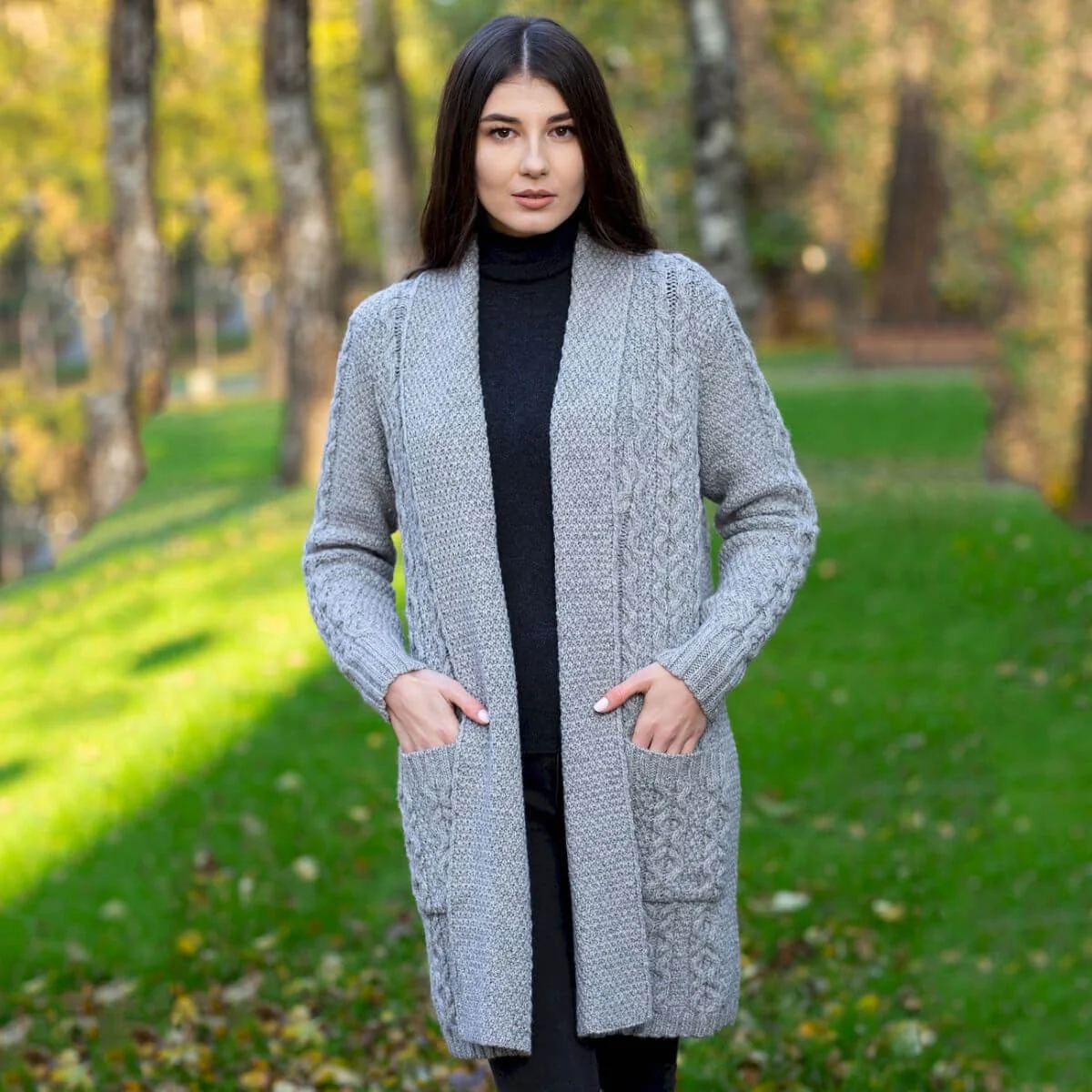 Ladies Open-Face Cardigan - Image 4 | Lily's Pad Studio
