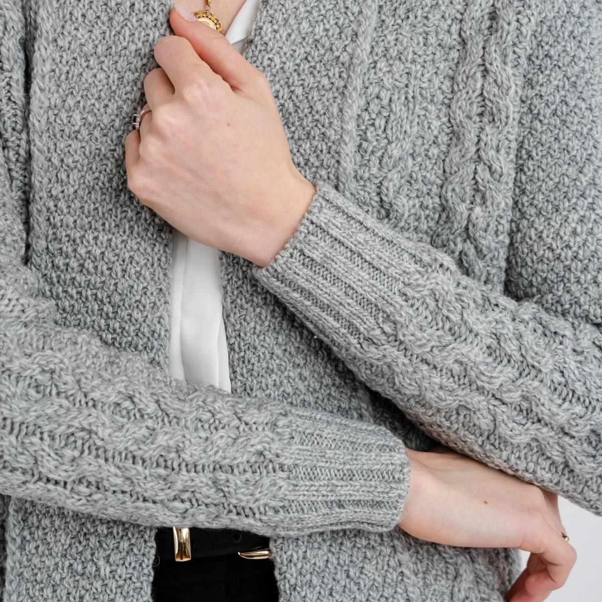 Ladies Open-Face Cardigan - Image 5 | Lily's Pad Studio