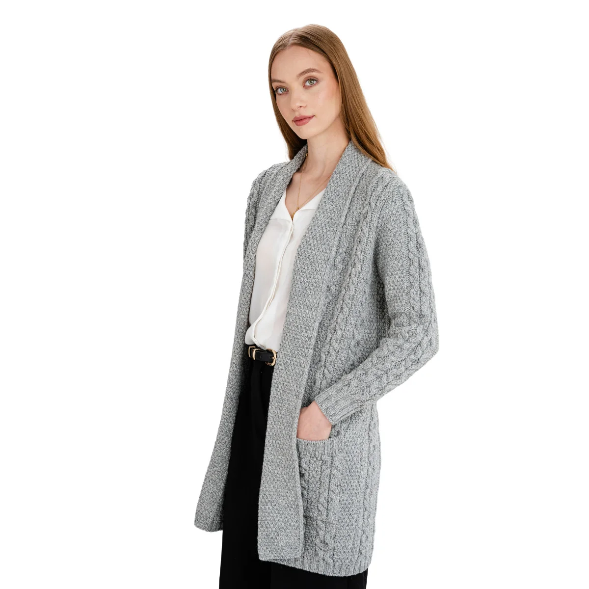 Ladies Open-Face Cardigan - Image 8 | Lily's Pad Studio