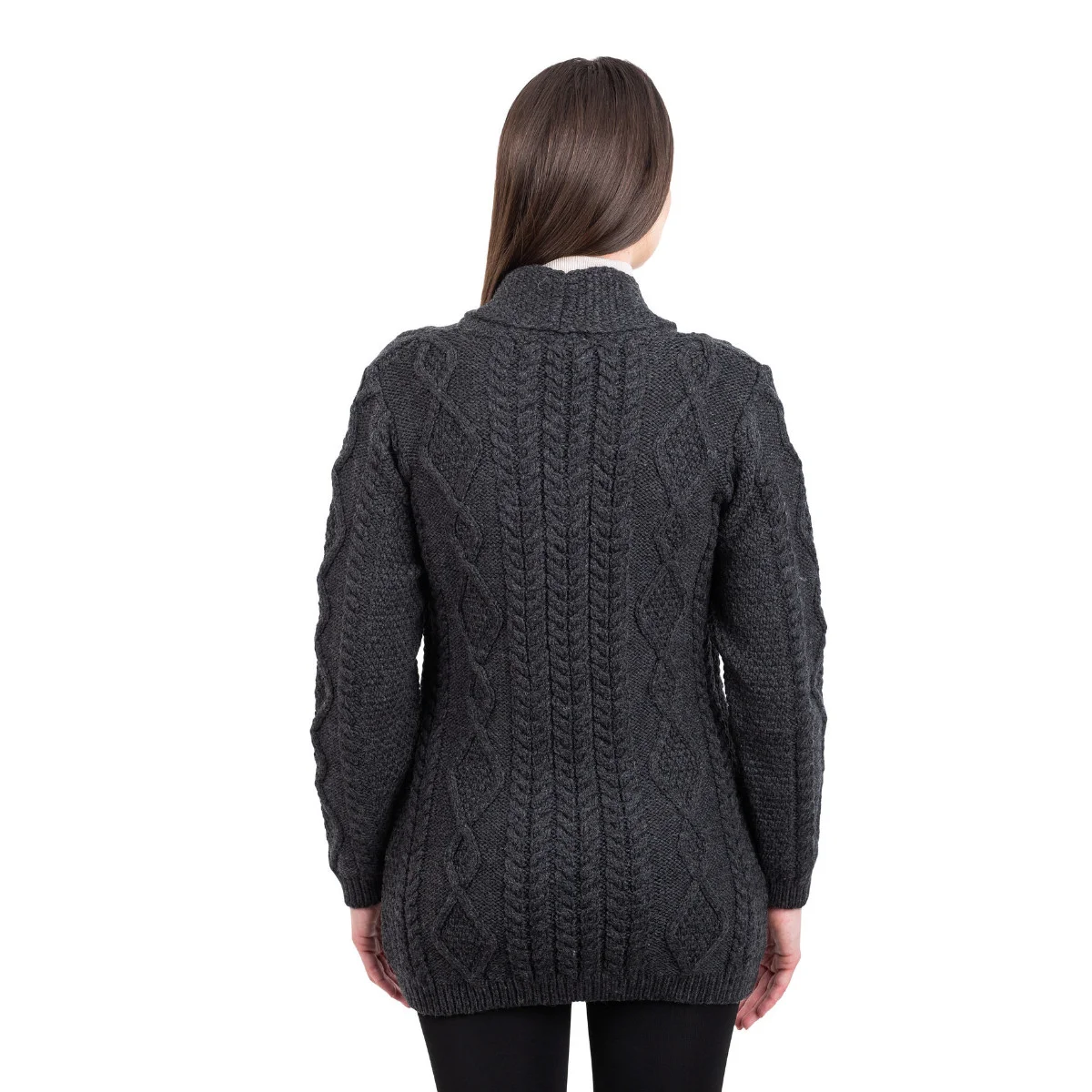 Ladies Shawl Collar Cardigan – Cozy Knit Sweater for Fall & Winter Wardrobe - Image 5 | Lily's Pad Studio