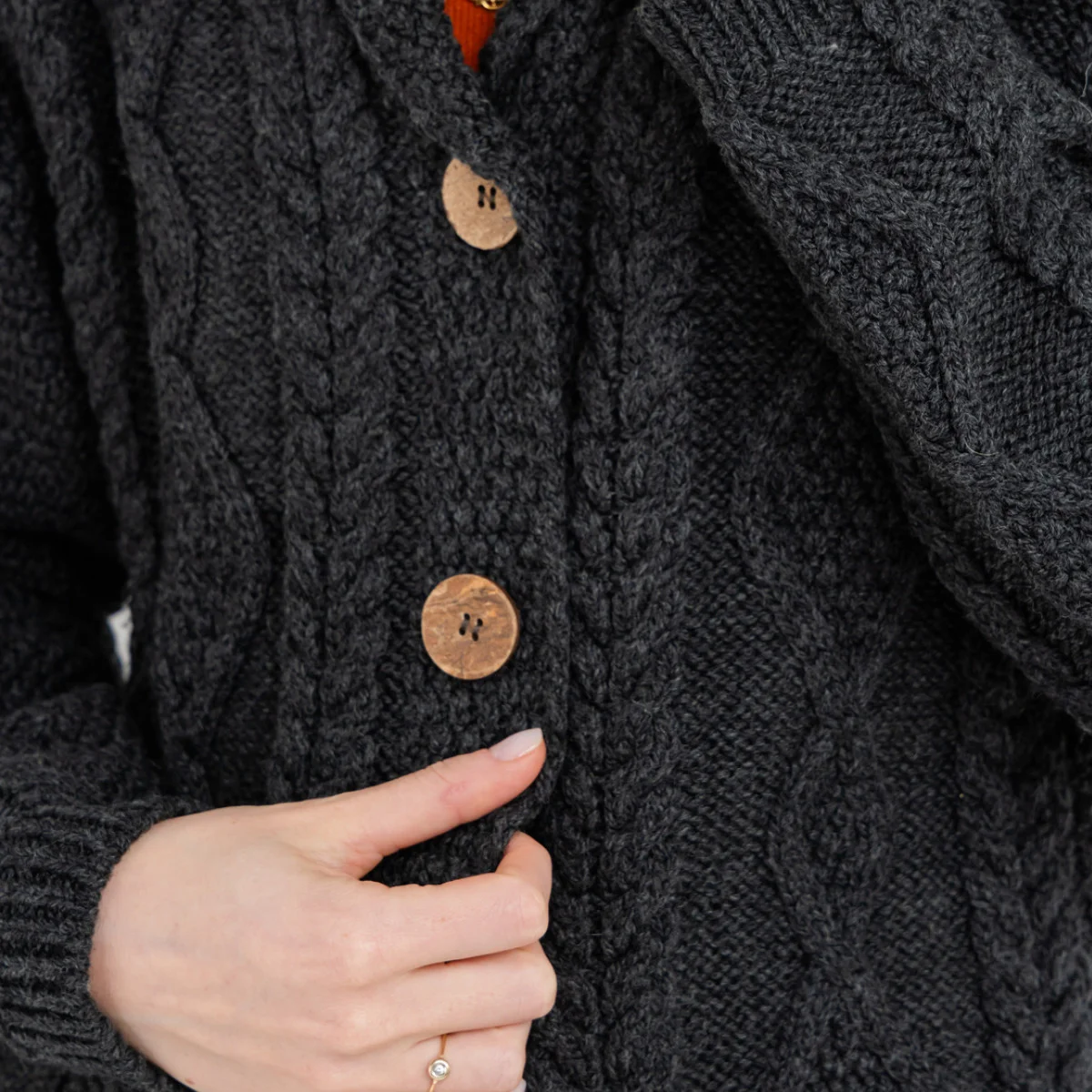 Ladies Shawl Collar Cardigan – Cozy Knit Sweater for Fall & Winter Wardrobe - Image 6 | Lily's Pad Studio