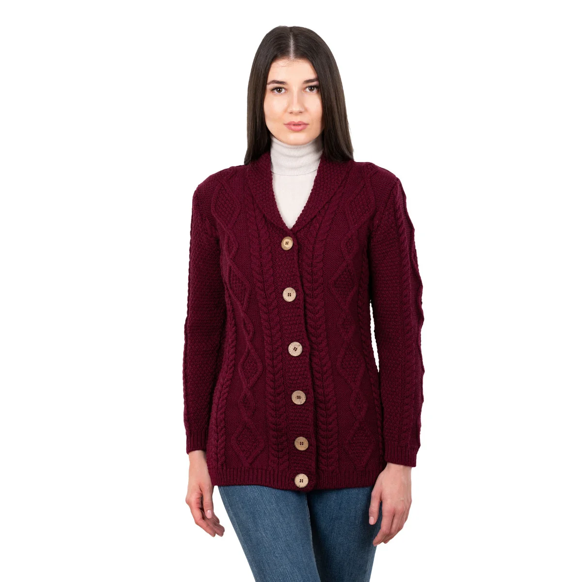 Ladies Shawl Collar Cardigan – Cozy Knit Sweater for Fall & Winter Wardrobe - Image 9 | Lily's Pad Studio