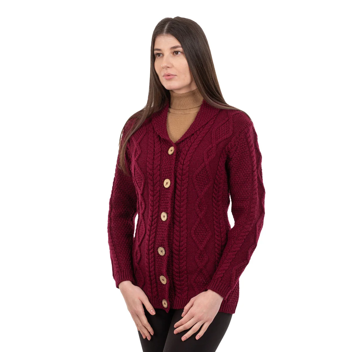 Ladies Shawl Collar Cardigan – Cozy Knit Sweater for Fall & Winter Wardrobe - Image 10 | Lily's Pad Studio