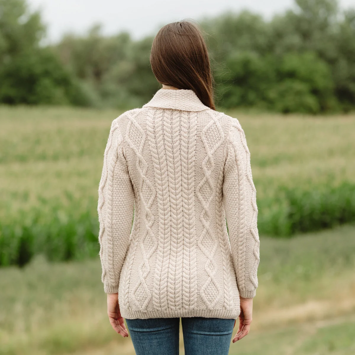 Ladies Shawl Collar Cardigan – Cozy Knit Sweater for Fall & Winter Wardrobe - Image 12 | Lily's Pad Studio