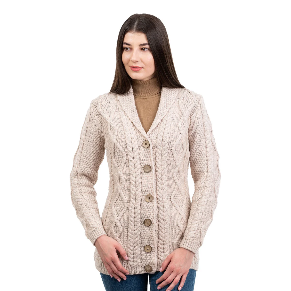 Ladies Shawl Collar Cardigan – Cozy Knit Sweater for Fall & Winter Wardrobe - Image 13 | Lily's Pad Studio