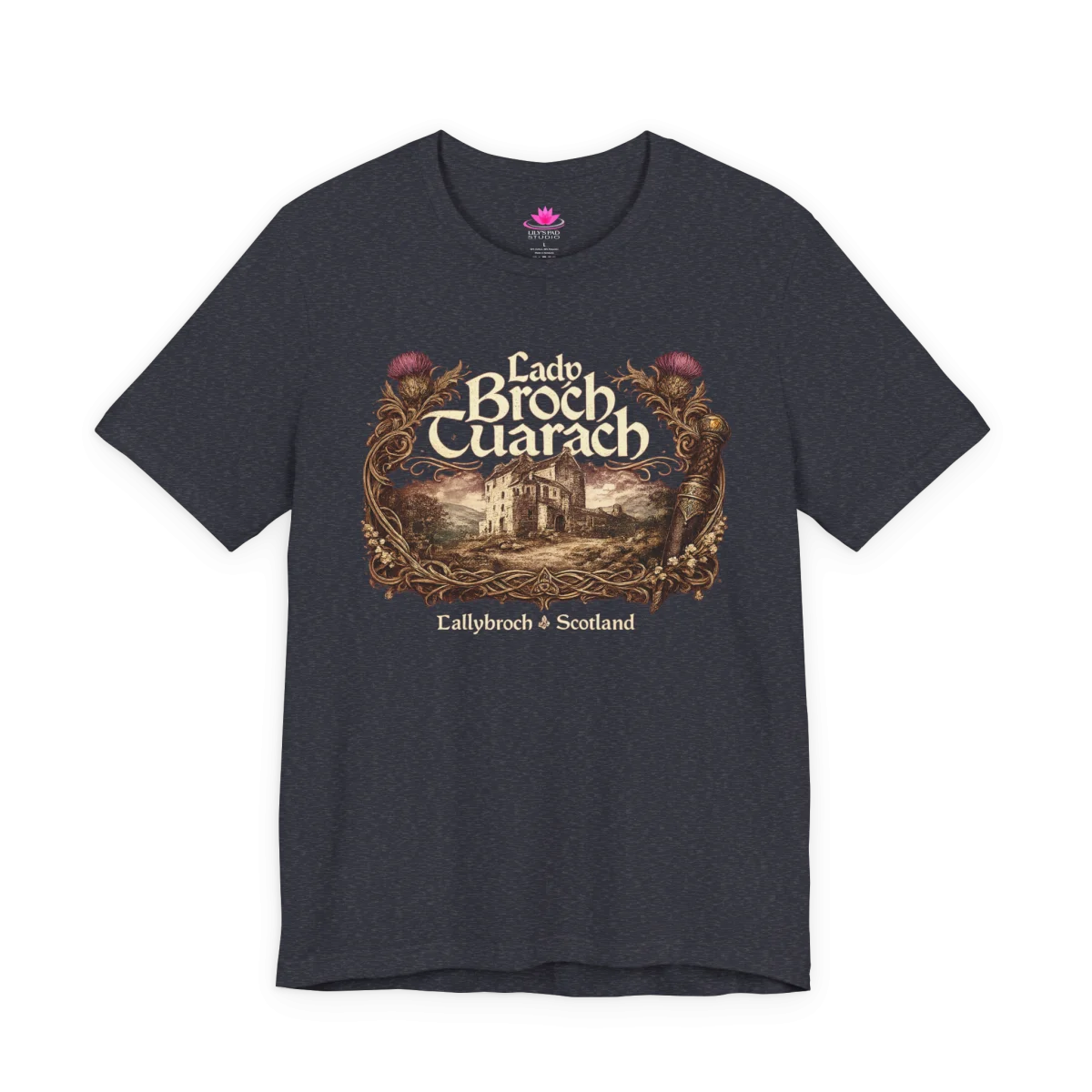 Lady Broch Tuarach Scotland T-Shirt – Outlander Inspired Scottish Shirt - Image 7 | Lily's Pad Studio