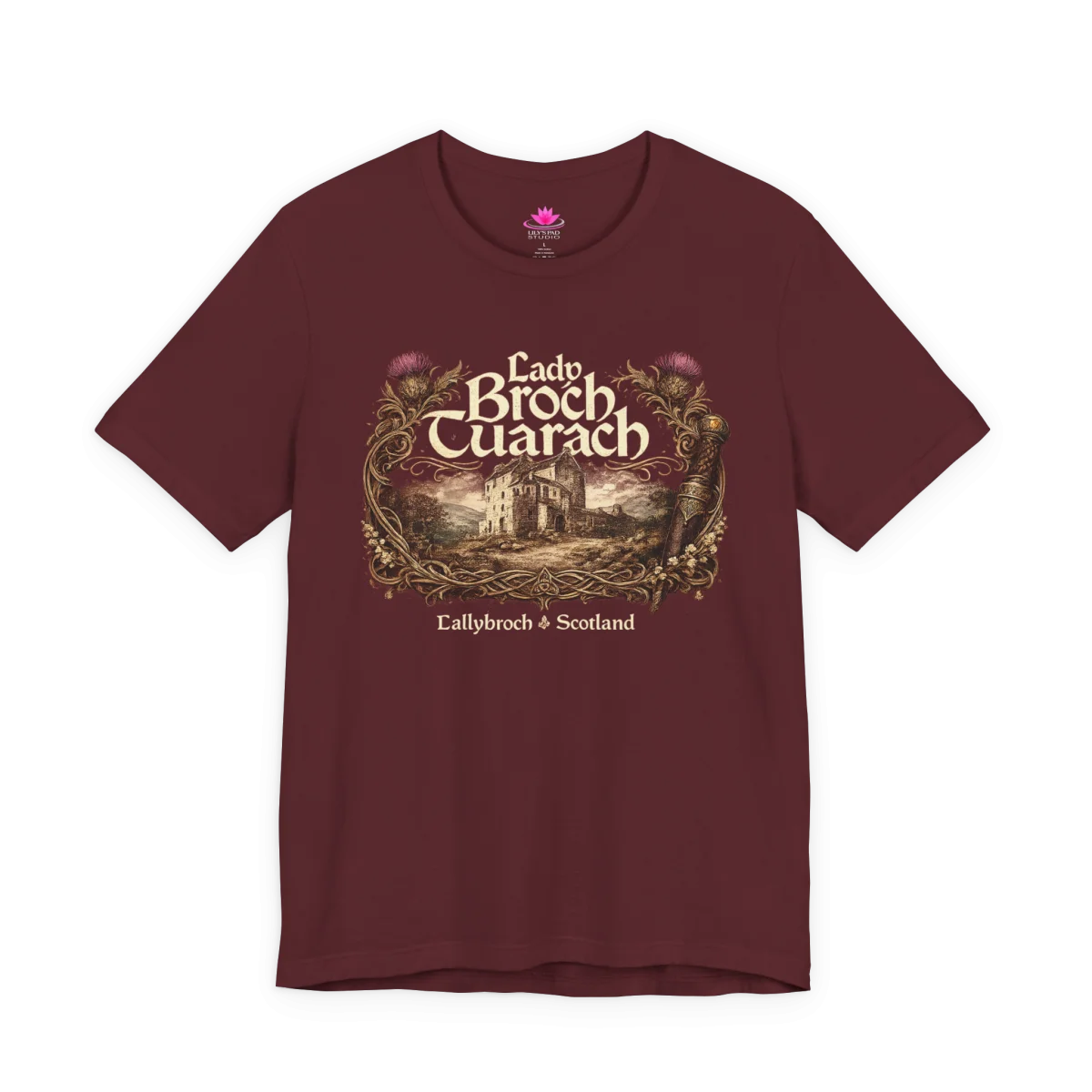 Lady Broch Tuarach Scotland T-Shirt – Outlander Inspired Scottish Shirt - Image 8 | Lily's Pad Studio