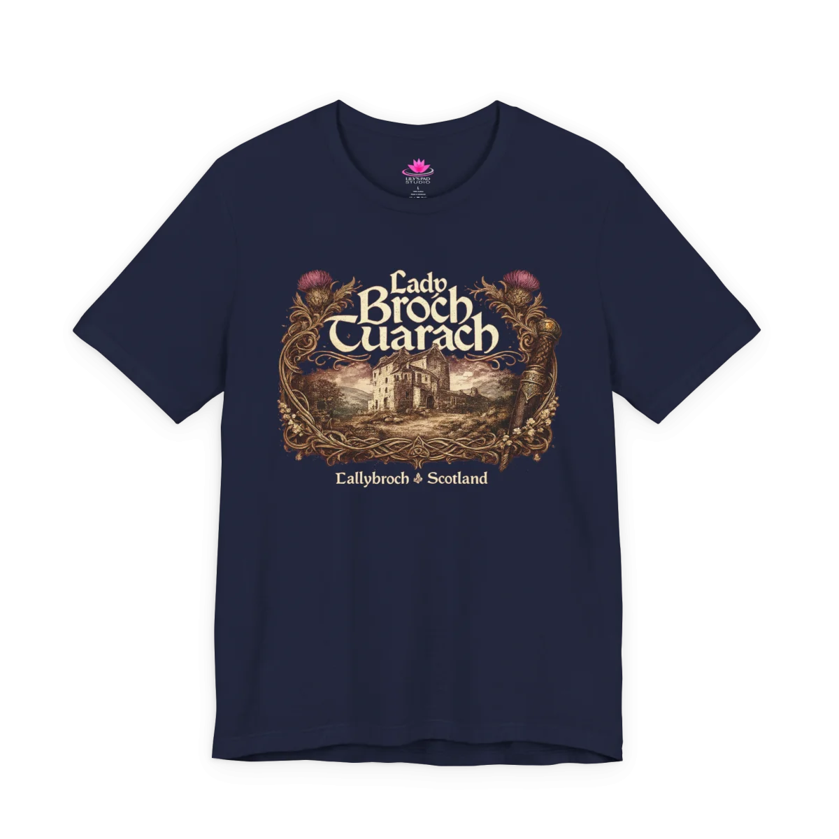 Lady Broch Tuarach Scotland T-Shirt – Outlander Inspired Scottish Shirt - Image 9 | Lily's Pad Studio