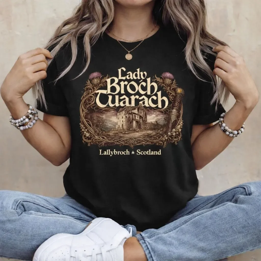 Lady Broch Tuarach Scotland T-Shirt – Outlander Inspired Scottish Shirt - Clothing | Lily's Pad Studio