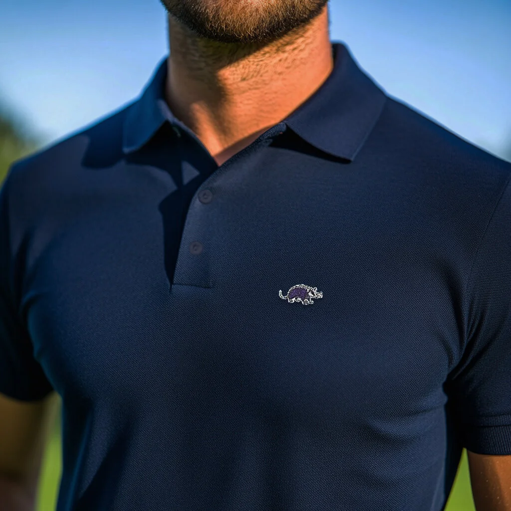 Laposs Polo Shirt | Embroidered Brand Logo | Lily's Pad Studio