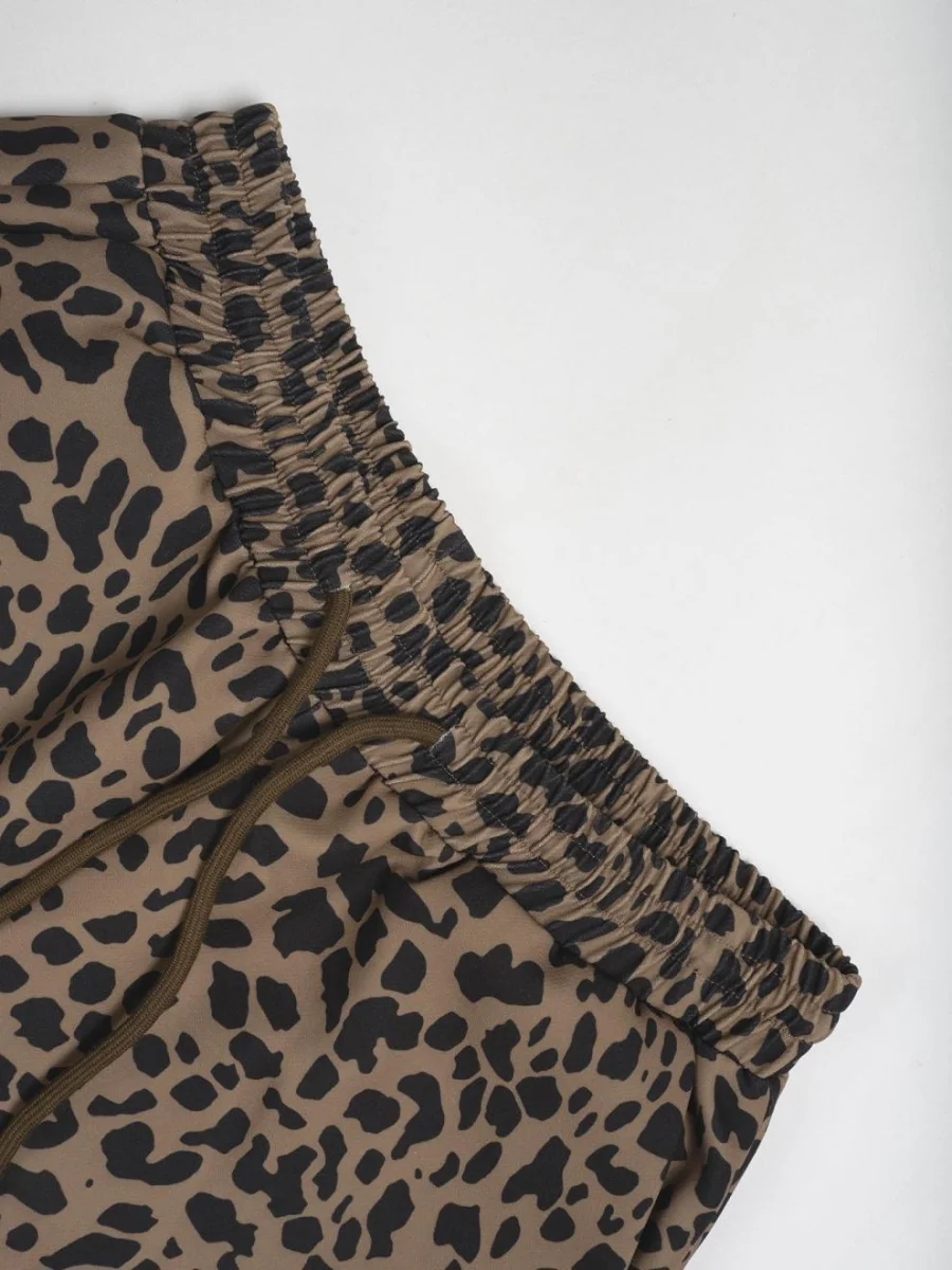 Leopard Drawstring Wide Leg Pants - Image 7 | Lily's Pad Studio