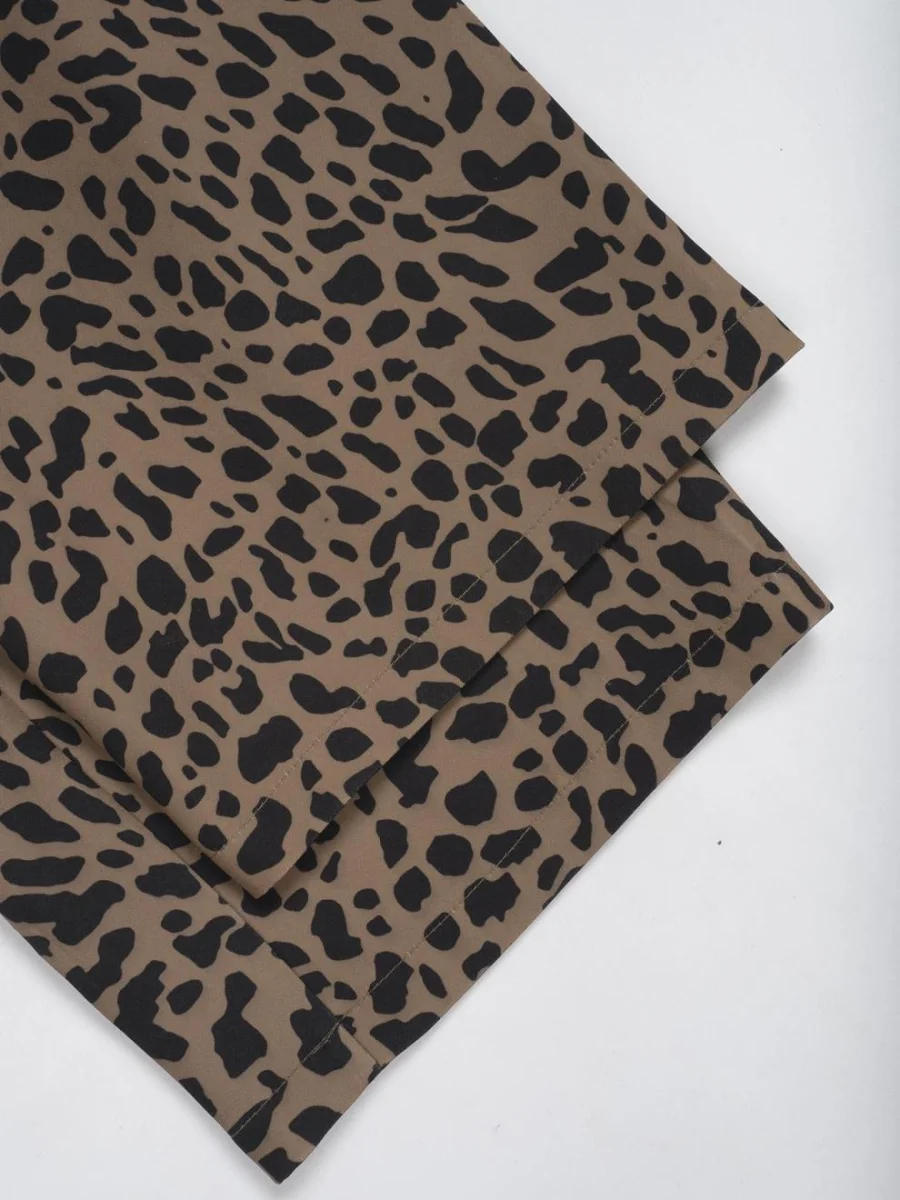 Leopard Drawstring Wide Leg Pants - Image 8 | Lily's Pad Studio