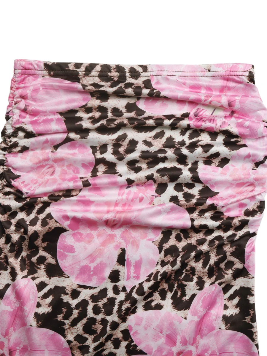 Leopard Print Bodycon Maxi Skirt - Image 7 | Lily's Pad Studio