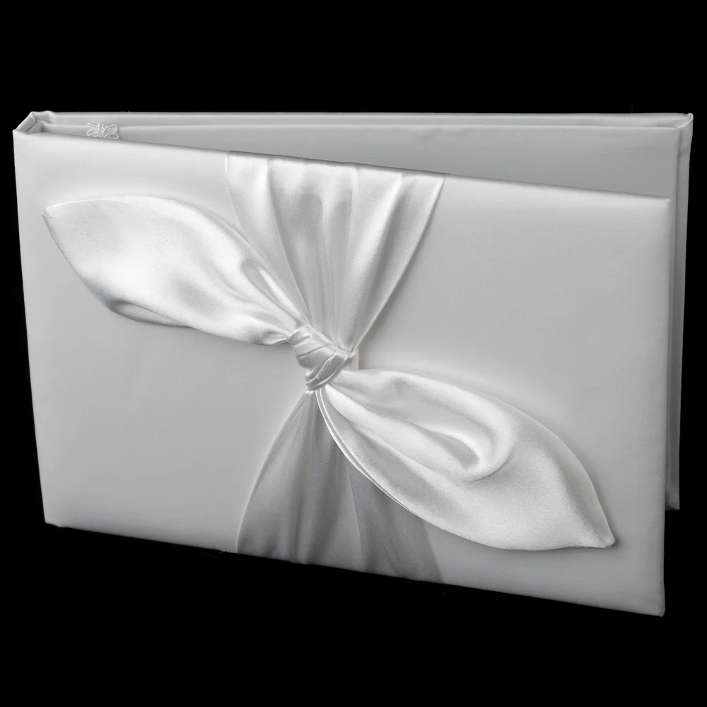 Love Knot Wedding Guest Book – Elegant Reception Keepsake Book - Image 3 | Lily's Pad Studio