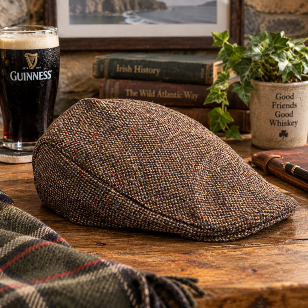 Men's Cap - Irish Tweed - Irish Caps | Lily's Pad Studio