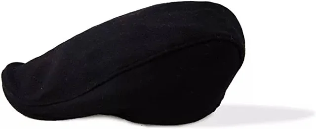 Men's Donegal Tweed Cap - Black Irish Wool - Image 3 | Lily's Pad Studio