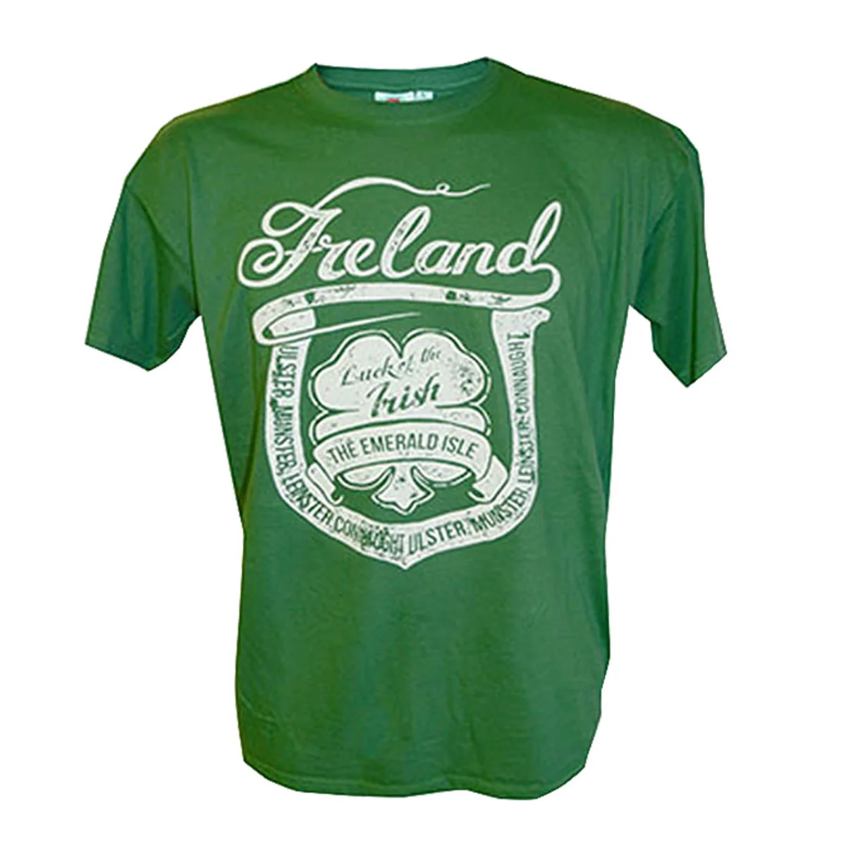 Men's Sage Green Ireland Shamrock T-Shirt - Image 3 | Lily's Pad Studio