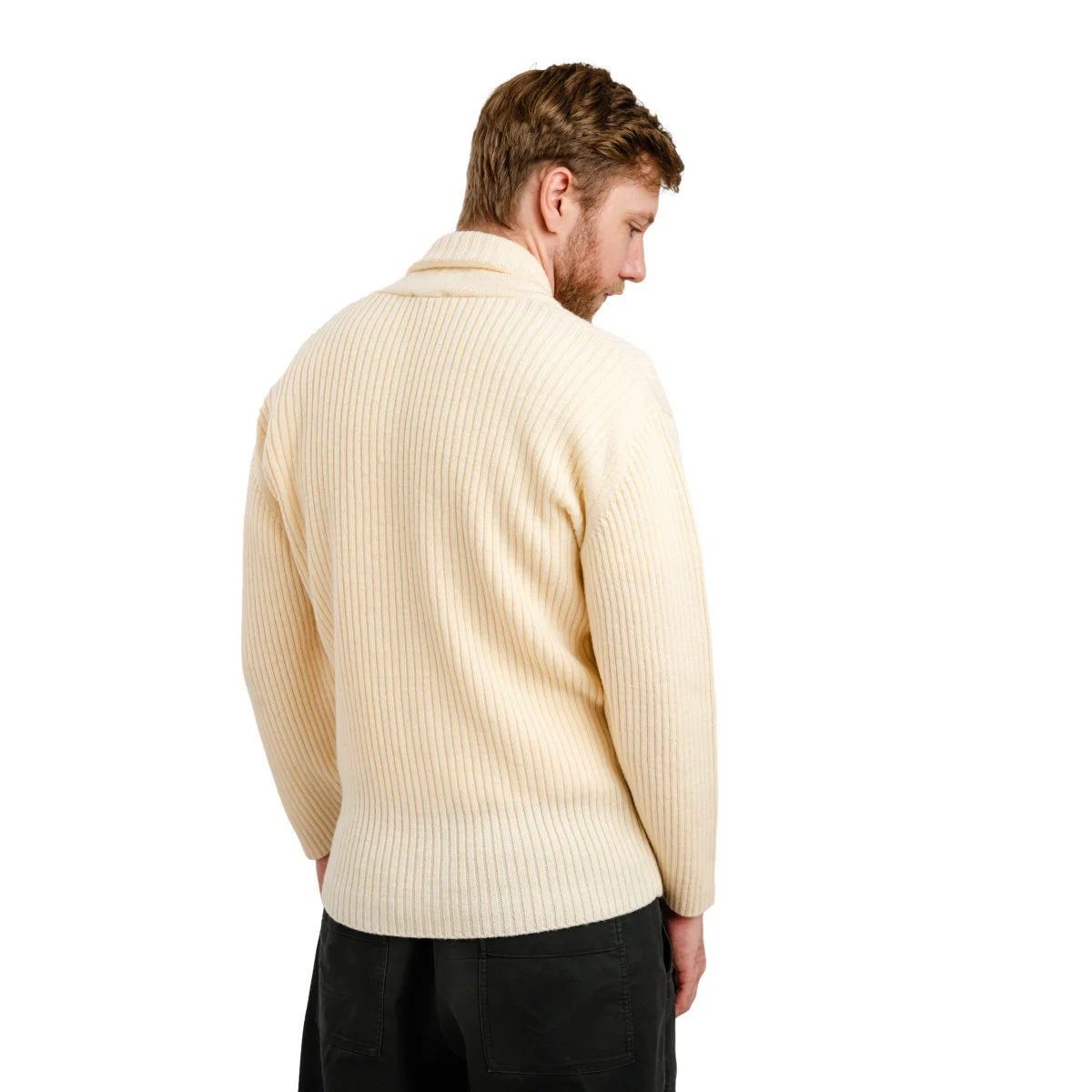 Men's Shawl Collar Fisherman Sweater - Image 12 | Lily's Pad Studio