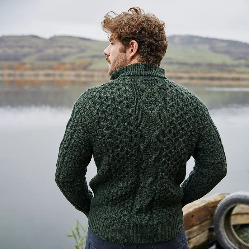 Men's Wool Half Zip Sweater - Image 12 | Lily's Pad Studio