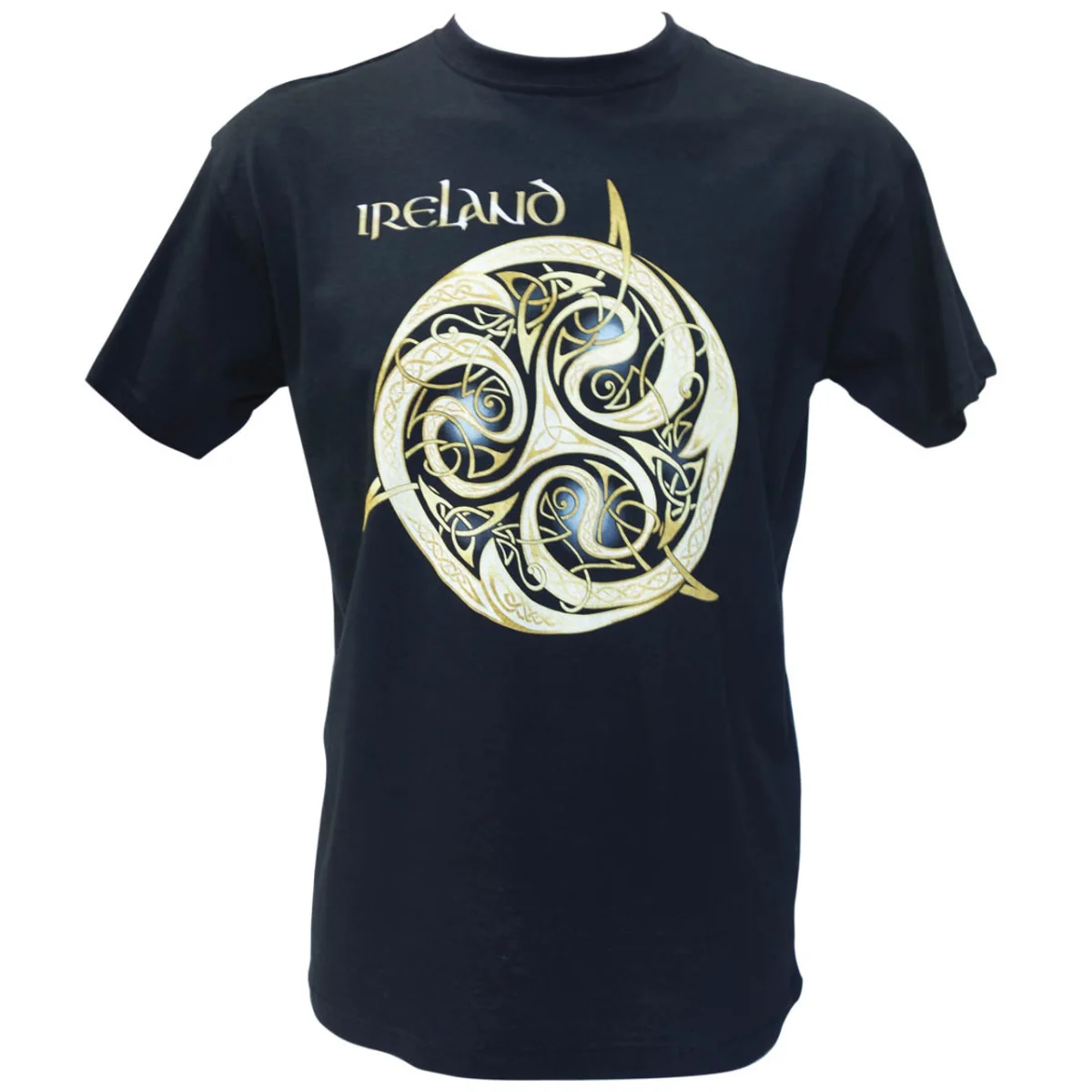 Navy Celtic Knot Ireland Cotton T-Shirt | Lily's Pad Studio