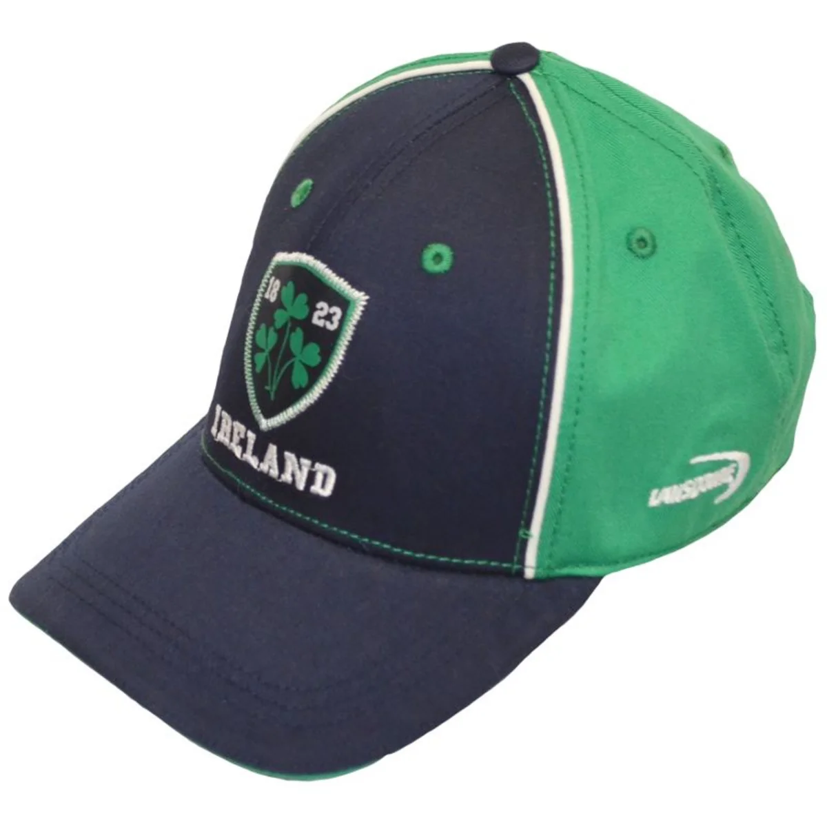 Navy/Green Ireland Shamrock Crest Kids Baseball Cap | Lily's Pad Studio