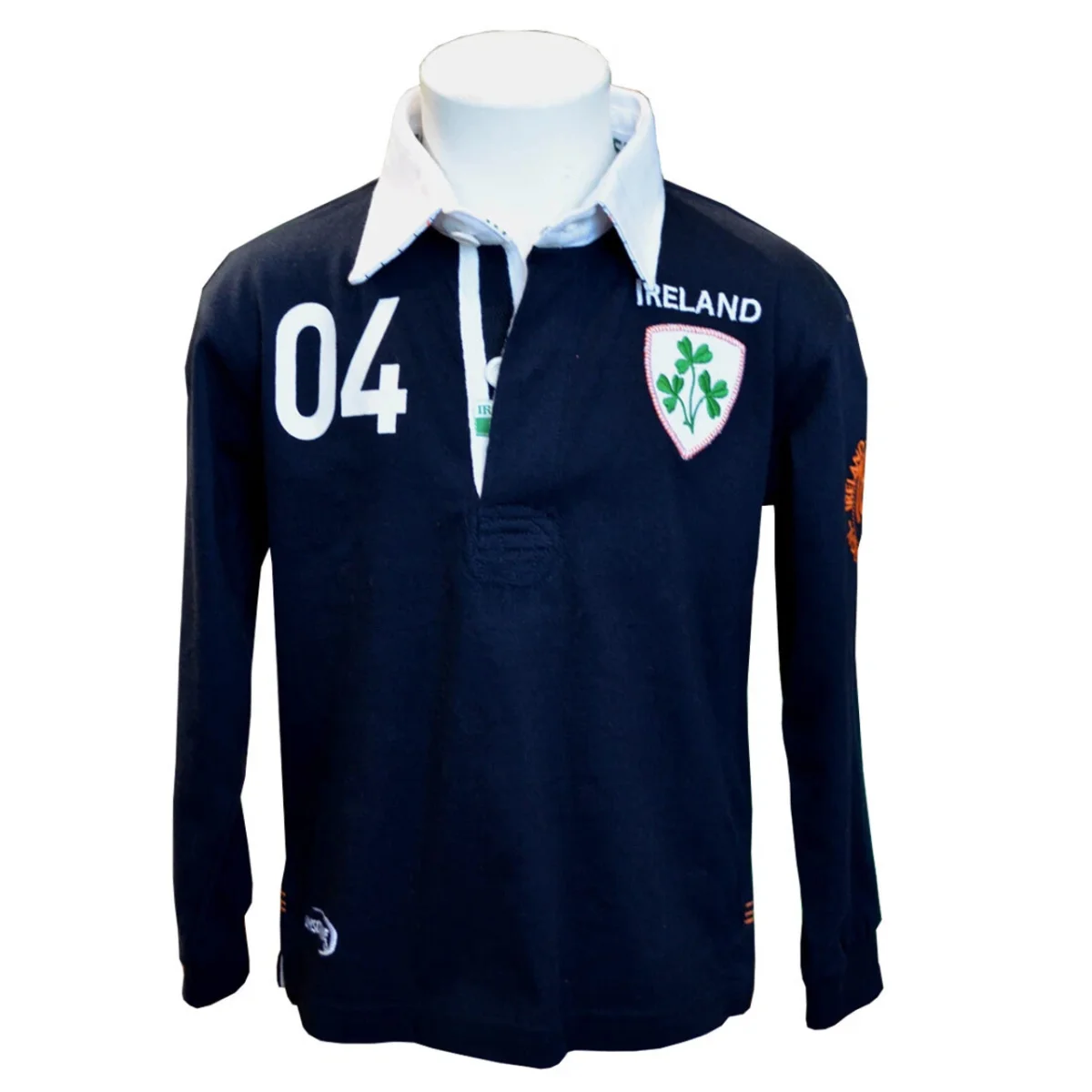 Navy Ireland 3 Shamrock Kids Rugby Shirt - Lansdowne | Lily's Pad Studio