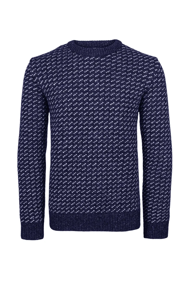 Norlender Svalbard Original Fisherman Sweater – 100% Norwegian Wool Knit Pullover - Image 3 | Lily's Pad Studio