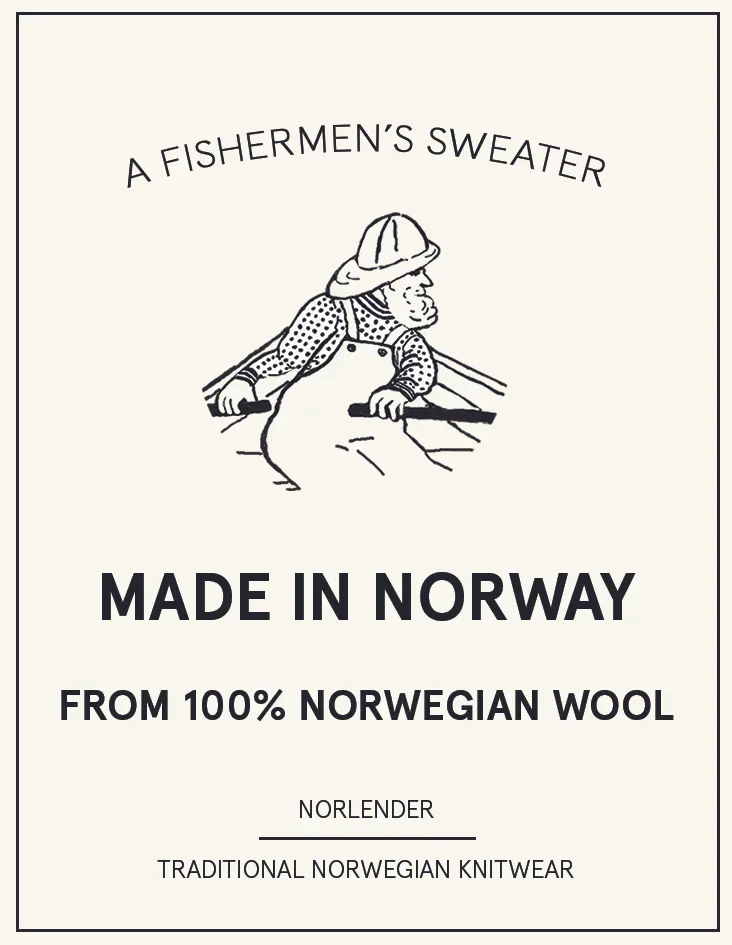 Norlender Svalbard Original Fisherman Sweater – 100% Norwegian Wool Knit Pullover - Image 5 | Lily's Pad Studio