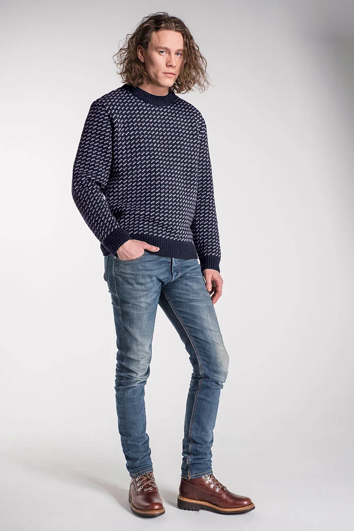 Norlender Svalbard Original Fisherman Sweater – 100% Norwegian Wool Knit Pullover - Image 6 | Lily's Pad Studio