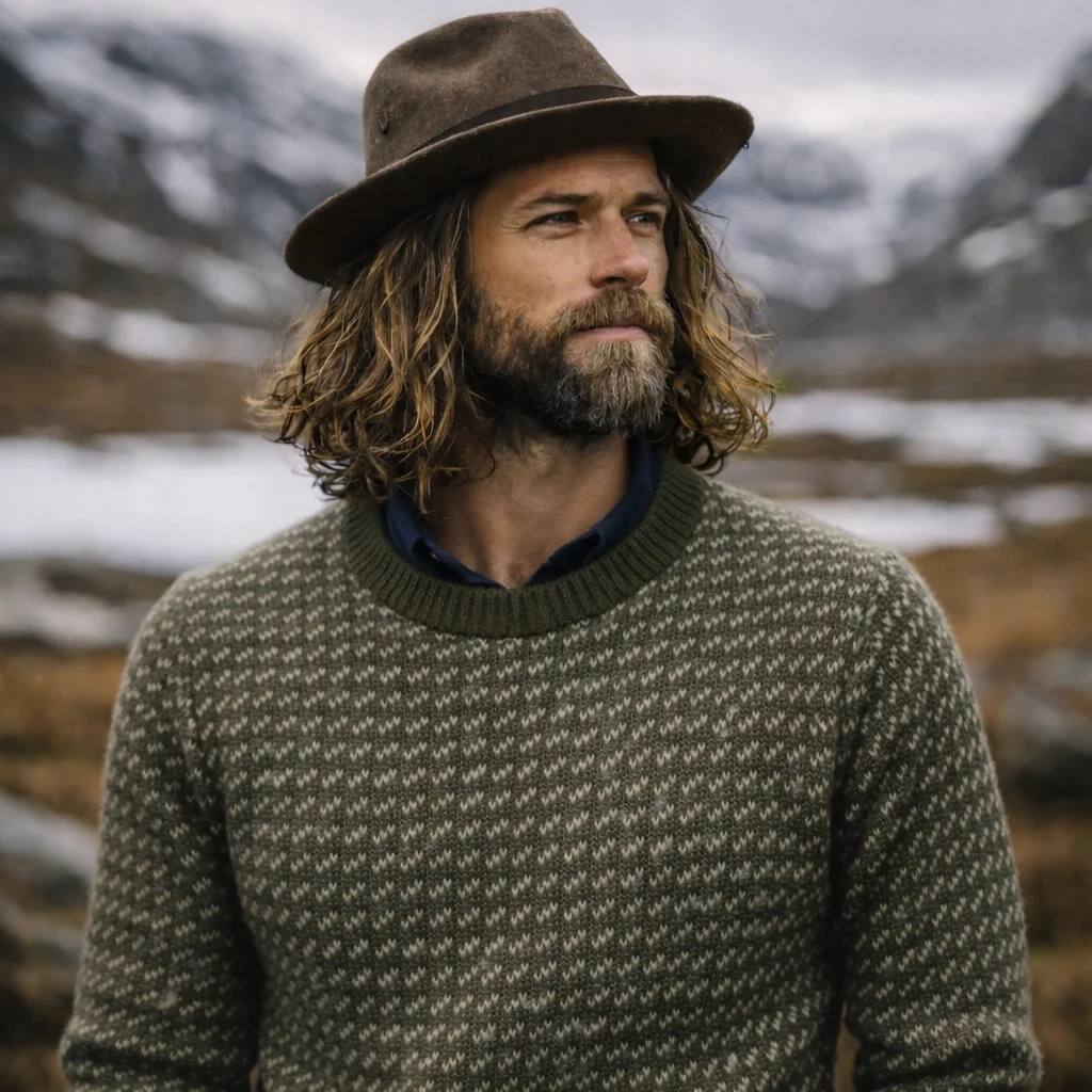 Norlender Svalbard Original Fisherman Sweater – 100% Norwegian Wool Knit Pullover | Lily's Pad Studio