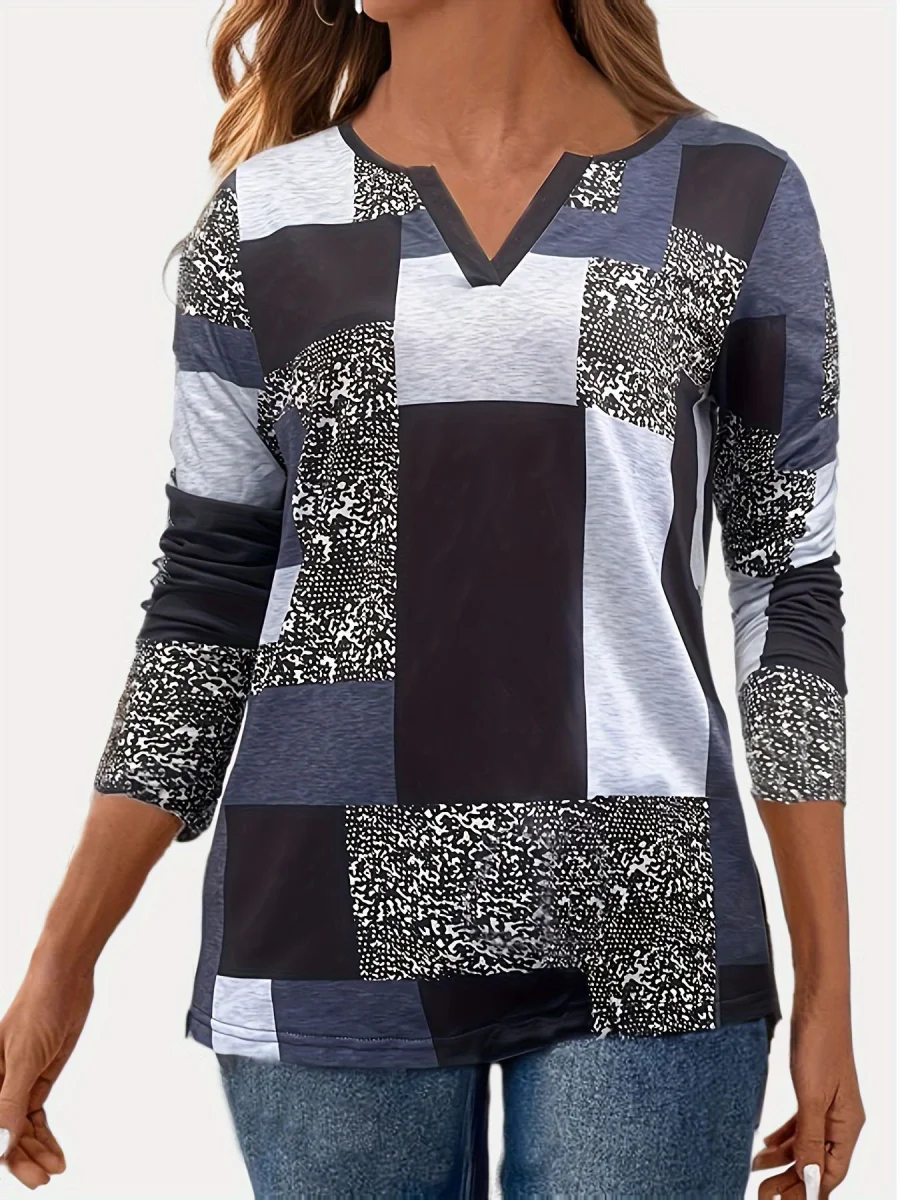 Notched Long Sleeve T-Shirt - Image 4 | Lily's Pad Studio