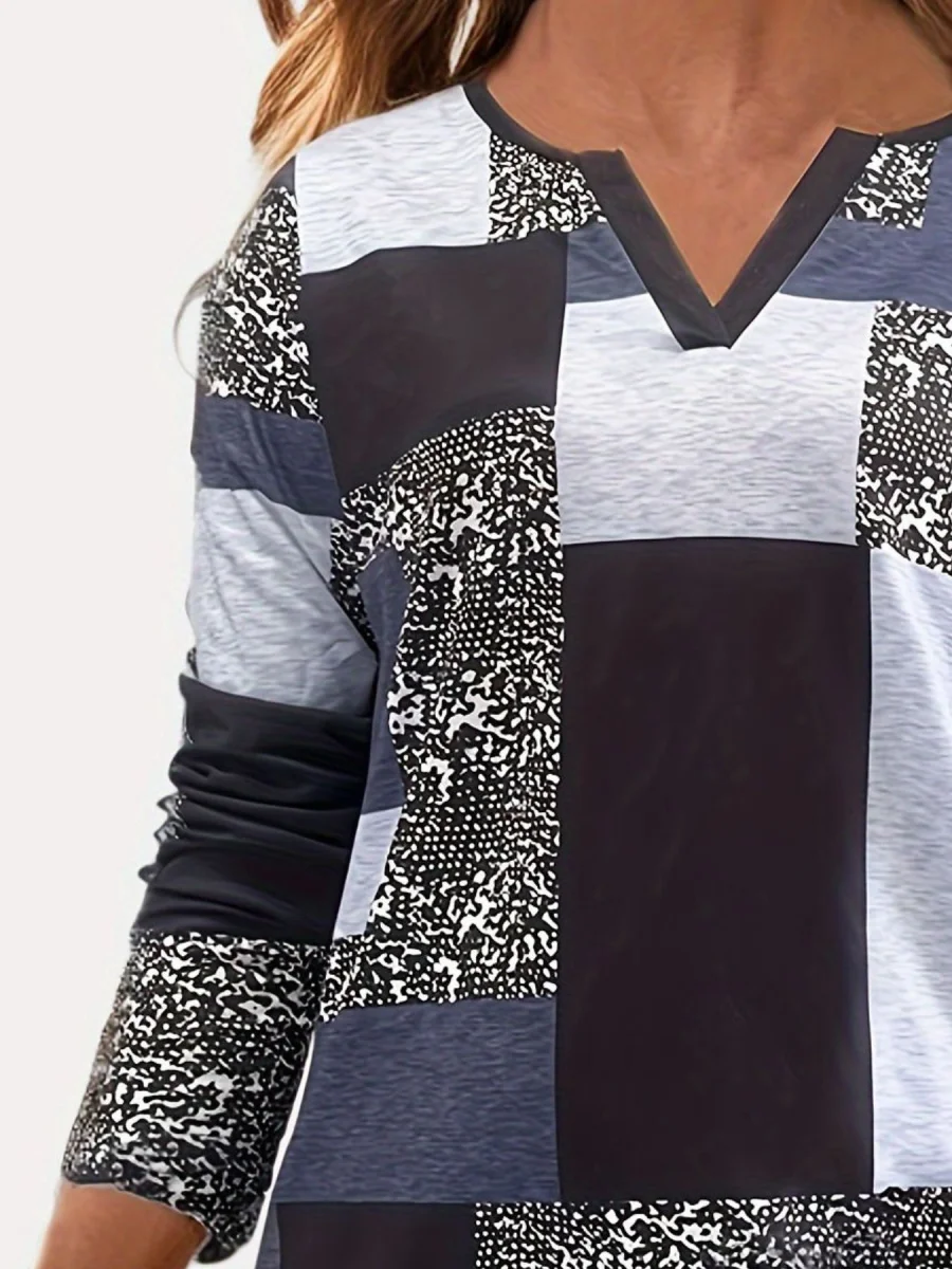 Notched Long Sleeve T-Shirt - Image 5 | Lily's Pad Studio