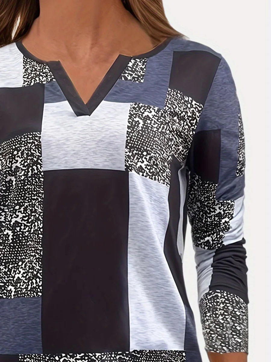 Notched Long Sleeve T-Shirt - Image 6 | Lily's Pad Studio