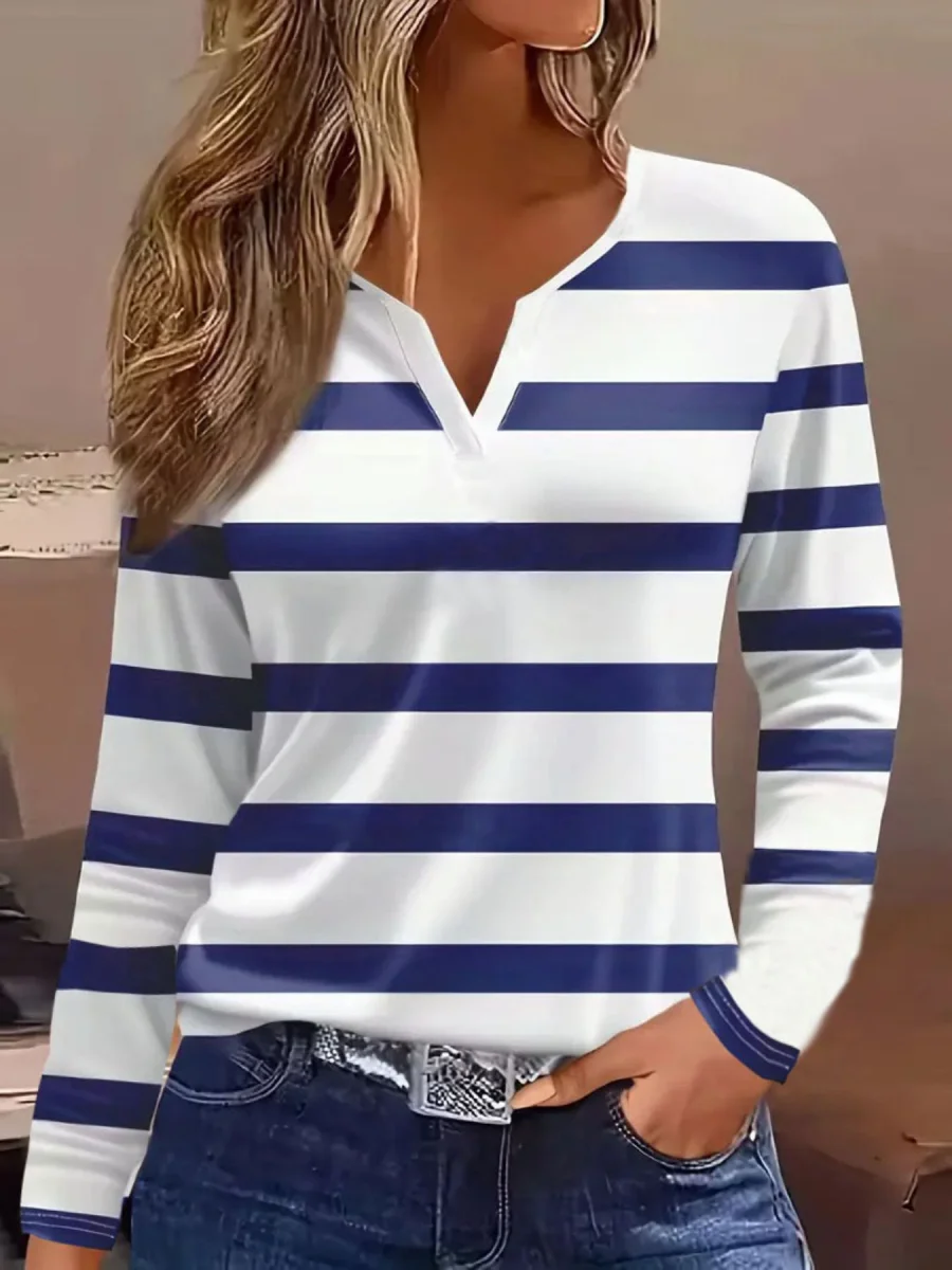 Notched Long Sleeve T-Shirt - Image 7 | Lily's Pad Studio