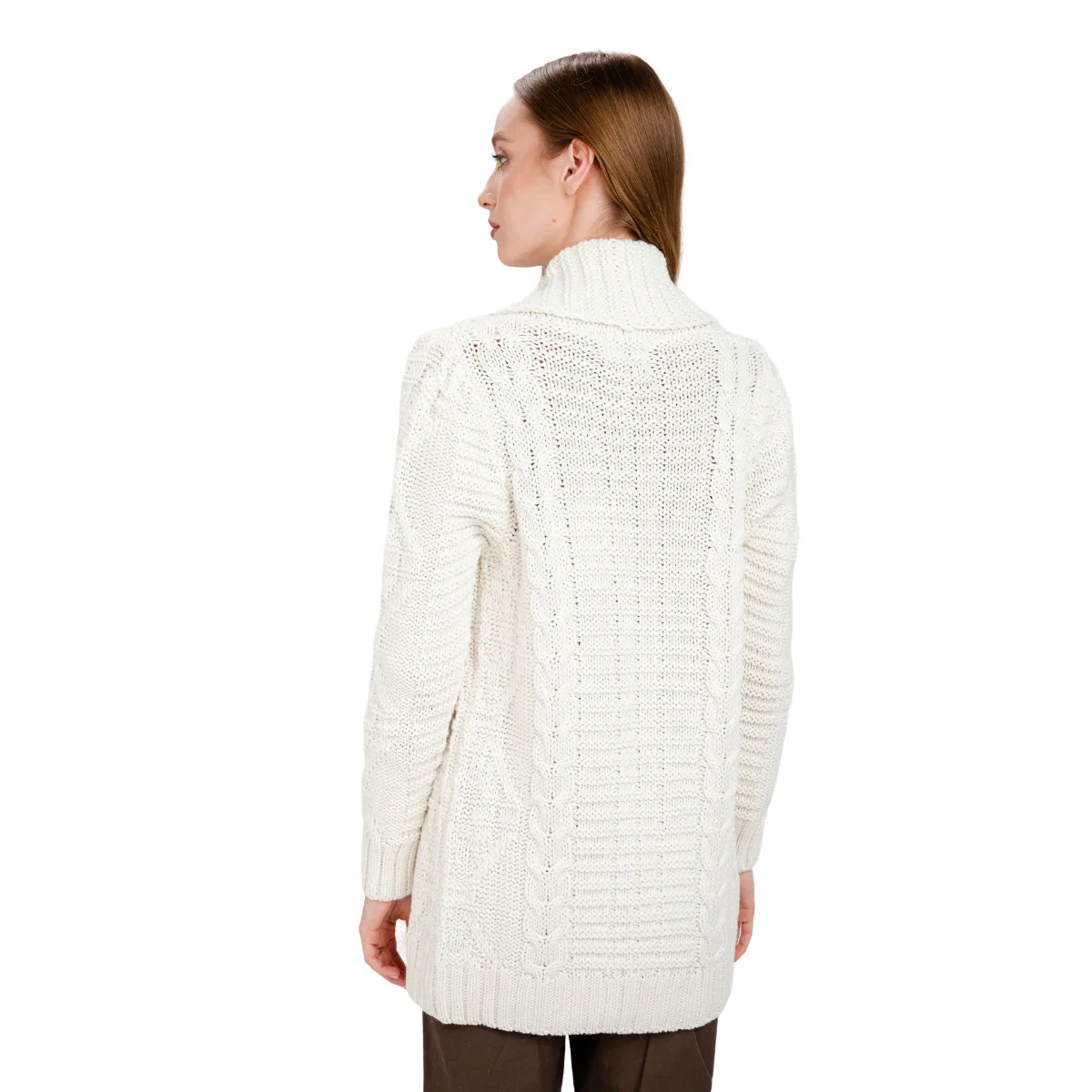 Open Front Cable Knit Cardigan - Image 9 | Lily's Pad Studio